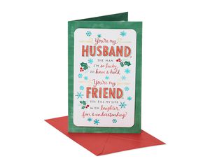 My Friend Christmas Greeting Card for Husband
