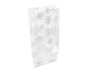 Snowflake Plastic Treat Bags, 20-Count