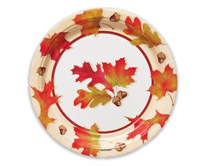 Autumn Days Dessert Plates, 12 Count