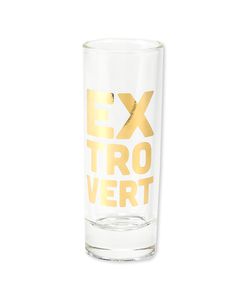 introvert & extrovert shot glasses (set of 2)
