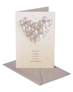 Balloons Bridal Shower Wedding Card