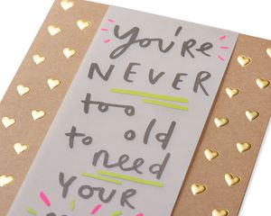 Never Too Old Mother's Day Card