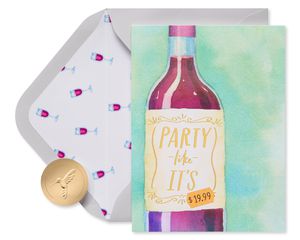 Party Like 1999 Birthday Greeting Card 