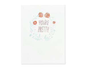 you're pretty valentine's day card