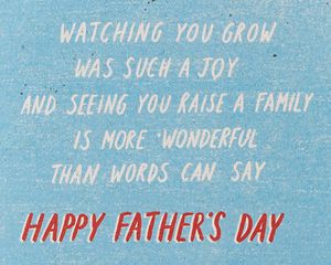 Watching You Grow Father's Day Greeting Card for Son