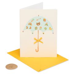 Umbrella Baby Shower Greeting Card