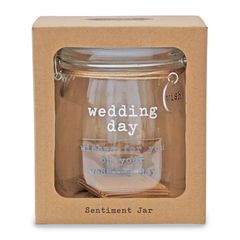 Mud Pie Wedding Wish Jar Set