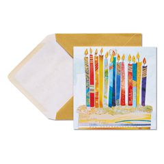 Paper Candles Birthday Greeting Card