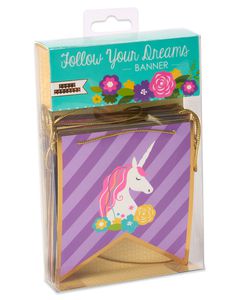 Party Partners Follow Your Dreams Unicorn Banner