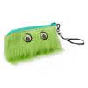 Warm Fuzzy Green Zippered Pouch