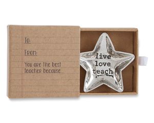 Mud Pie Live Love Teacher Mini Dish
