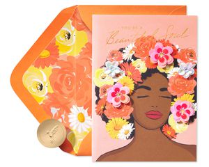 Beautiful Soul Blank Greeting Card - Illustrated by Cathy Williams