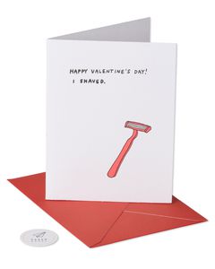 i shaved valentine's day card