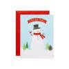 Snowmen Christmas Thank You Note Cards and Envelopes, 10-Count