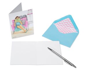 Woman with Pet Boxed Blank Cards with Envelopes for Her - Designed by Bella Pilar, 20-Count