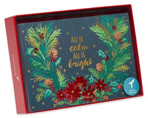 All Is Calm Christmas Holiday Cards Boxed, 12-Count