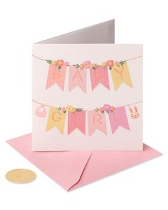 Little Miracle Baby Girl Greeting Card
