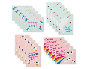Magical Valentines Lunch Box Mini Notes, 40-Count