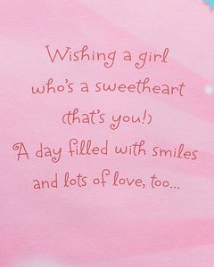 Unicorn Valentine's Day Card for Daughter