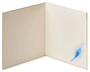 Elegant Peacock Blank Greeting Card