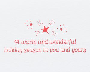 Wonderful Holiday Season Christmas Greeting Card 