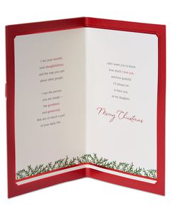 Loving Thoughts Christmas Card for Daughter