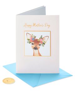 Boho Deer Mother's Day Card