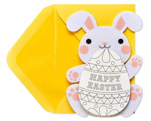 Super-Fun Easter Greeting Card with Coloring Activity 