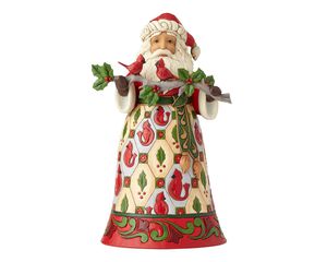 Jim Shore Cardinal Santa Claus Figurine