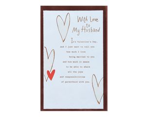 With Love Valentine's Day Card for Husband