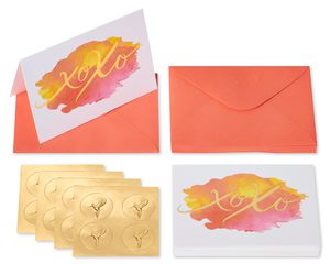 XOXO Blank Cards with Envelopes, 14-Count
