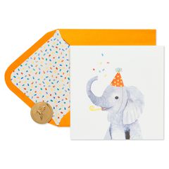 Papyrus Birthday Card Collage Elephant 
