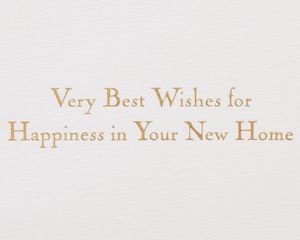 Wishes for Happiness New Home Greeting Card 