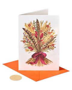 Wheat Bunch Thanksgiving Greeting Card
