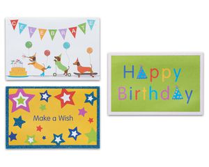 Variety Pack Birthday Cards and Envelopes, 12-Count