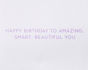 Amazing, Smart, Beautiful You 16th Birthday Greeting Card 