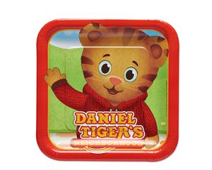 Daniel Tiger 8-Count Dinner Square Plate