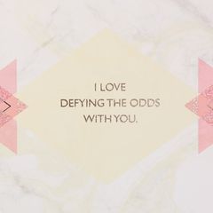Romantic Defying the Odds Valentine's Day Card