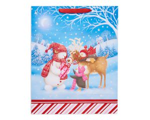 large winter friends christmas gift bag
