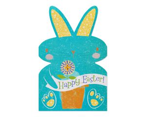 Blue Bunny Easter Card