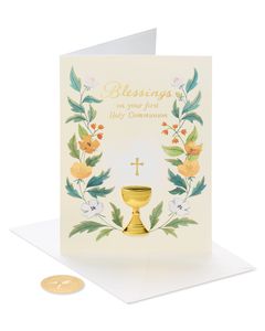 Chalice First Communion Greeting Card 