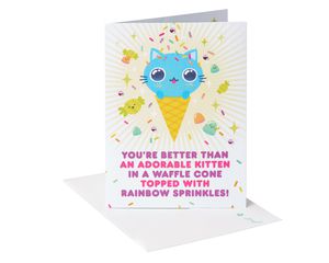 Adorable Kitten Birthday Card