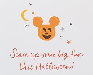 Ghost Mickey Disney Halloween Greeting Card
