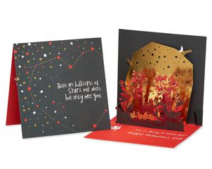 Stars Pop-Up Valentine's Day Card