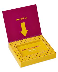No Surprise Here Gift Card Holder Box