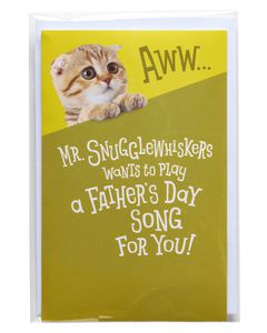 Mr. Snugglewhiskers Father's Day Card 