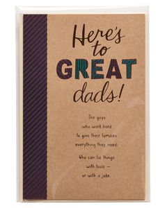 Great Dads Father's Day Card