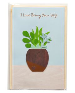 Succulent Father's Day Card for Husband 