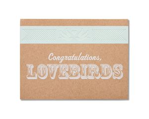 lovebirds wedding card