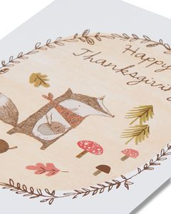 Raccoon Thanksgiving Card, 6-Count